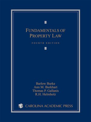 cover image of Fundamentals of Property Law